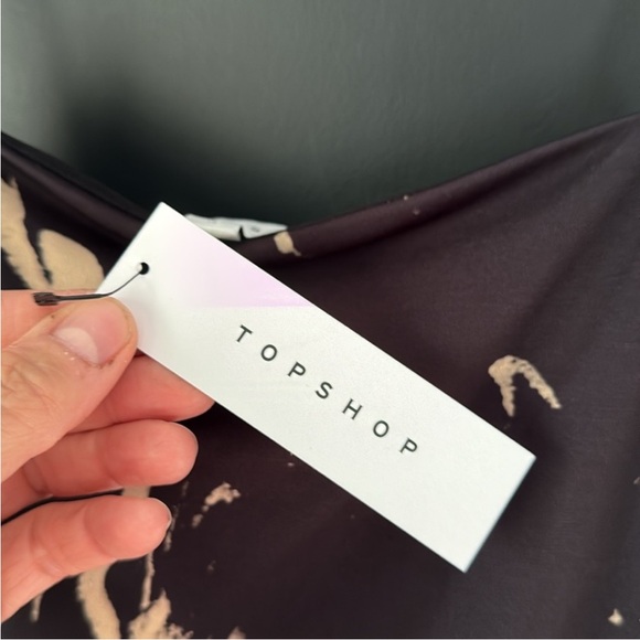 3/$14 Topshop Marble Print Stretch Mini Party Holiday Slip Dress Size: US 10 - Picture 4 of 6